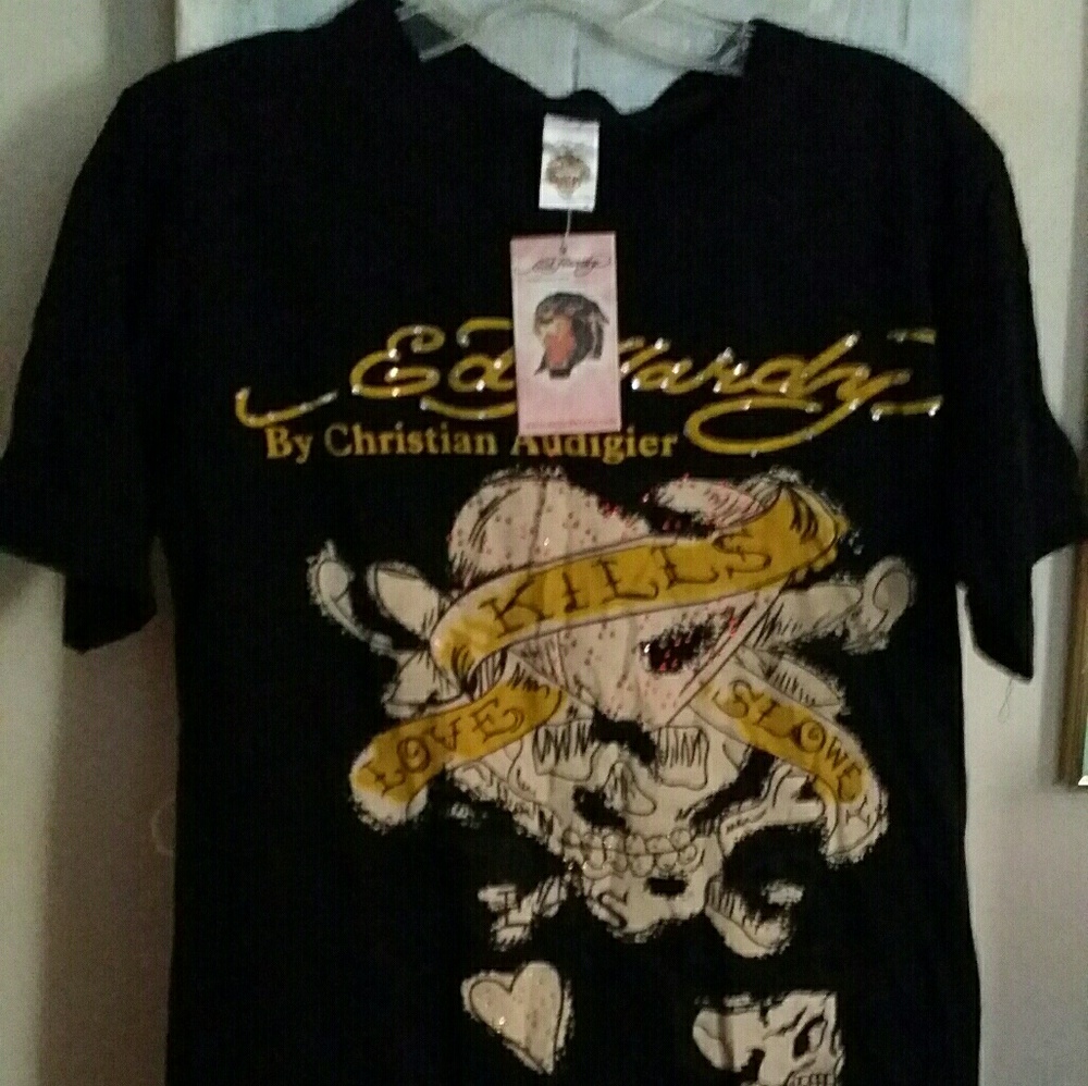 NWT Ed Hardy Womens Tee Size M